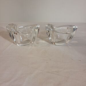 Amalfi chandelier 24% lead crystal Pair of 2 Vintage candle holder